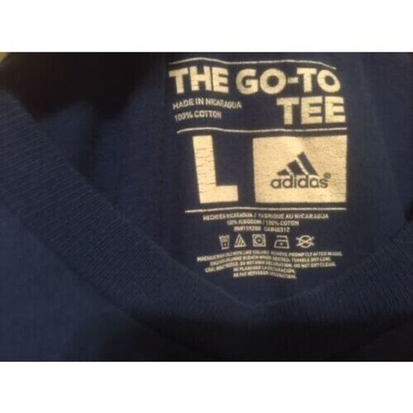 DETROIT PISTONS SIZE YOUTH LARGE ADIDAS GO TO TEE - Picture 3 of 3